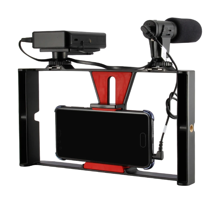 MAMEN 3.5mm monitoraggio in tempo reale microfono di registrazione Microfone a condensatore ipercardioide per fotocamera del telefono intervista di ripresa Vlog