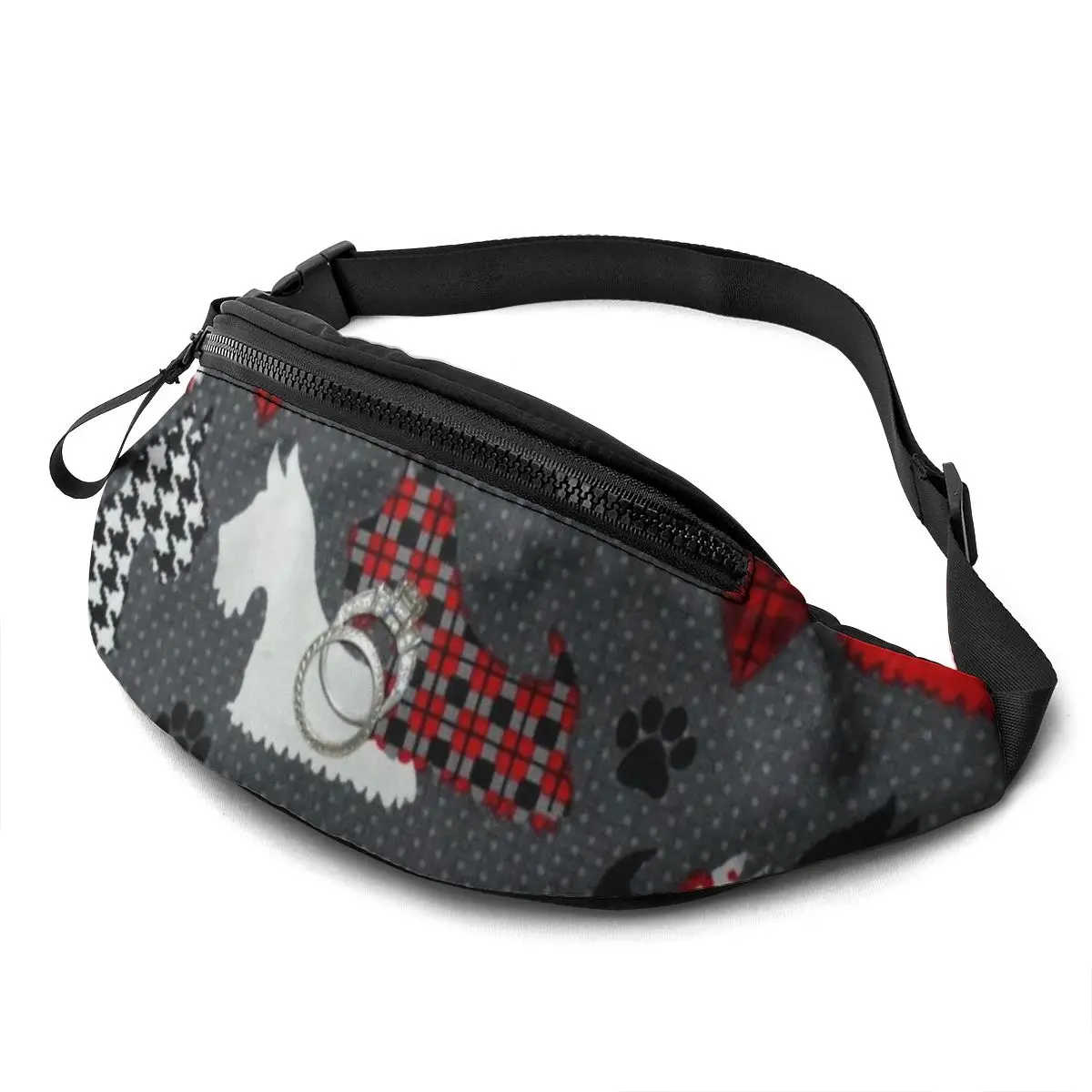 NOISYDESIGNS West Highland Terrier Print Waist Bags Women Lovely Puppies Waist Fanny Packs Belt Bag Chest Packs Purse