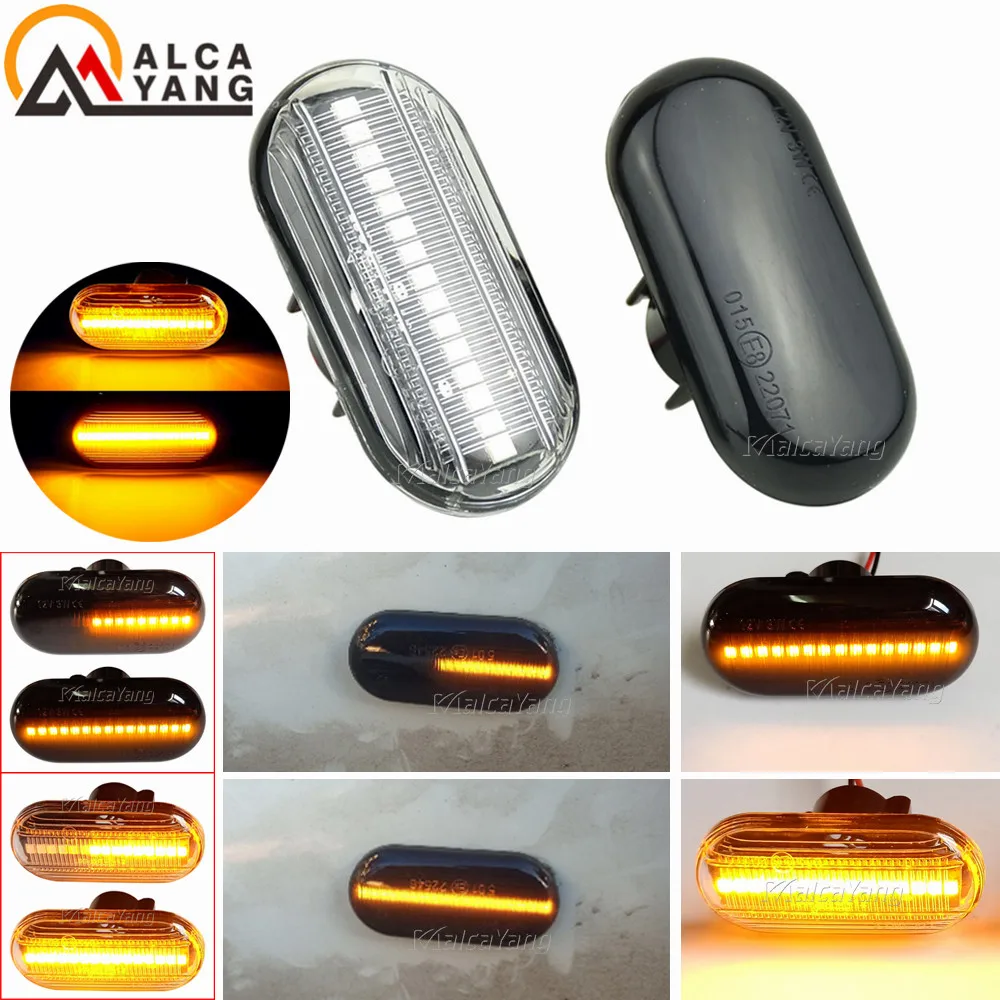 For Dacia Duster Renault Megane 1 Clio1 2 KANGOO ESPACE Smart Fortwo 453 Side Marker Fender Light LED Dynamic Turn Signal Light