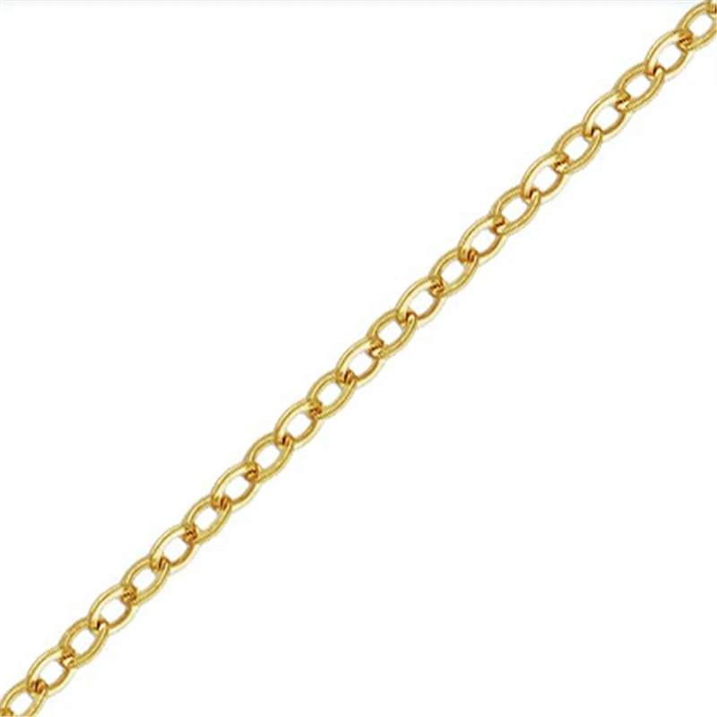 100% catena di cavi riempita in oro 14 carati catena da 1.4MM collana a catena gioielli in oro minimalista catena riempita in oro gioielli fai da te