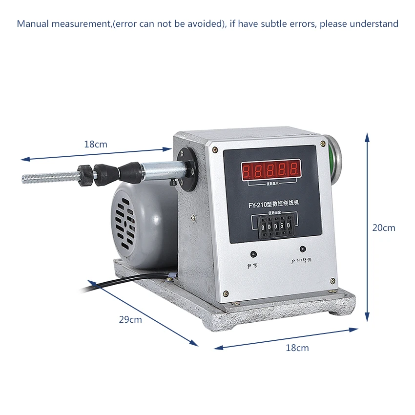 새로운 도착 FY-210 CNC 권선 기계 전자 와인더, 세트 링 번호 자동 정지, 권선 기계 220V 120W 0.025-0.8mm