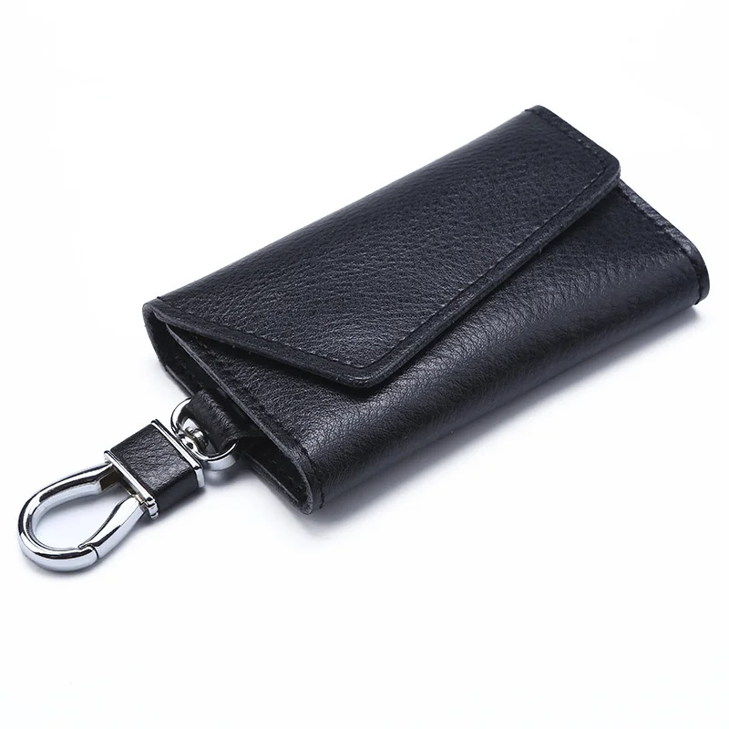 Genuine Leather Keychain Car Key Holder Organizer Bag Men\'s And Women\'s Ring Large Capacity 2021 New Fashion Luxury Brand Hand