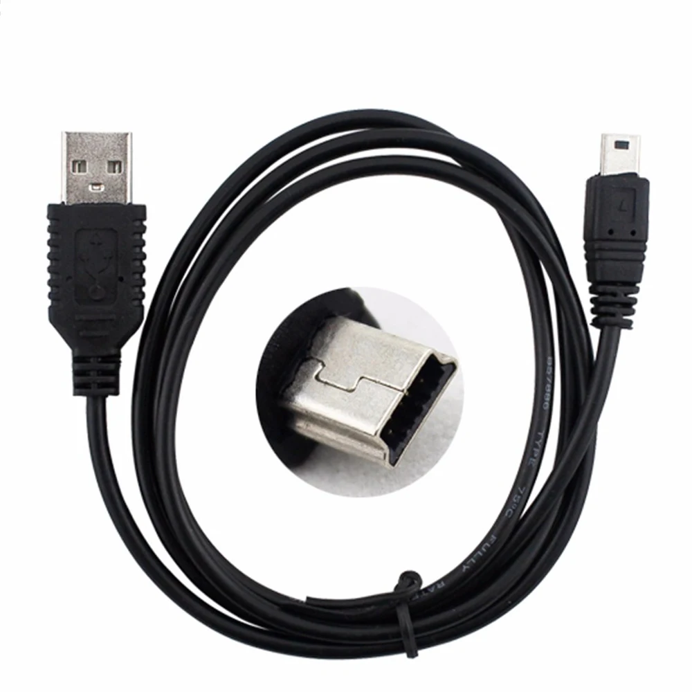 100 stücke/lot 0,5 M 0,8 M 1,0 M 1,5 M 2,0 M Länge USB 2,0 A bis 5 pin Mini USB Kabel Daten Ladekabel für MP3 MP4 Kamera – Detail 7