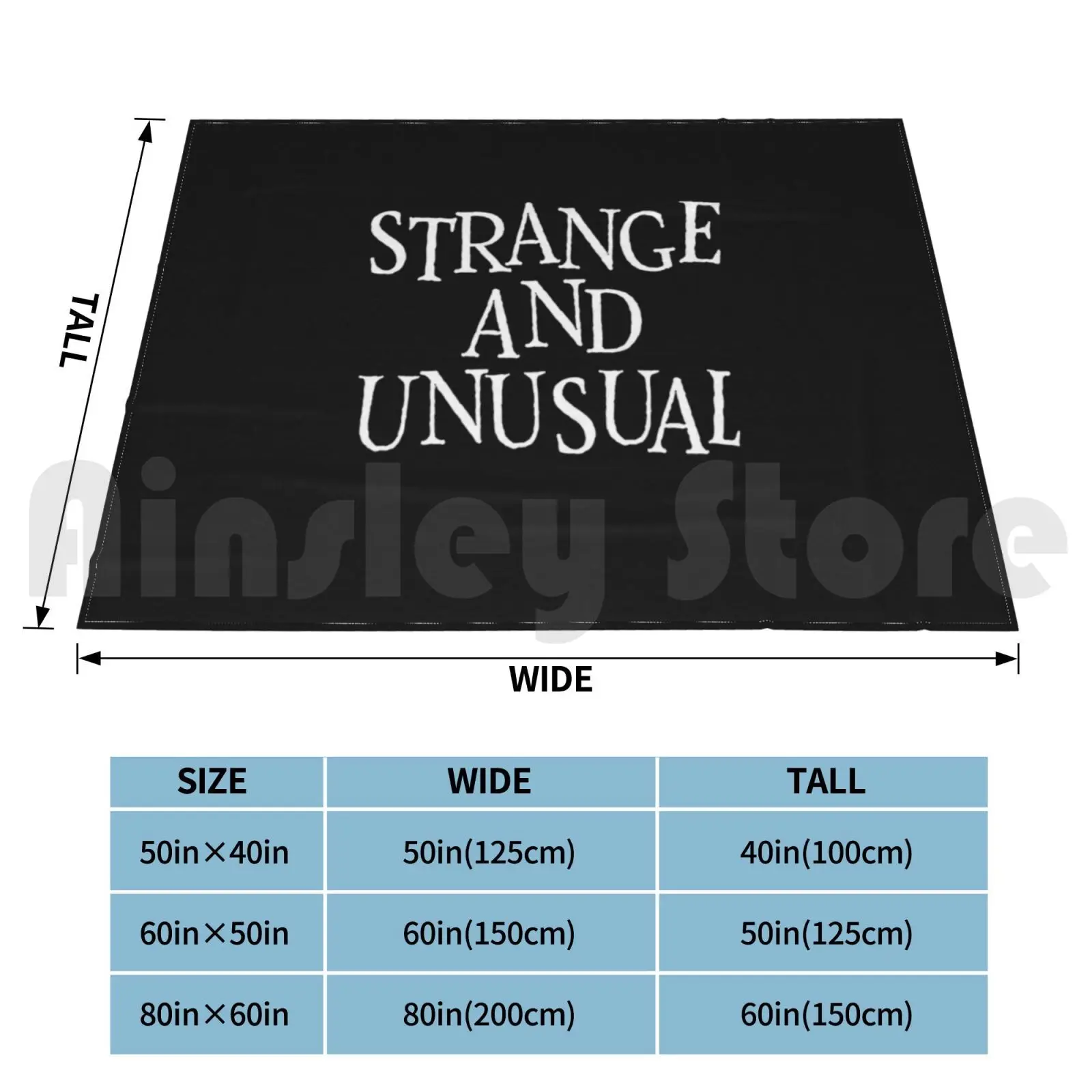 Strange And Unusual Blanket Super Soft Warm Light Thin Film Quote Keaton Winona Geena Baldwin Movie Burton