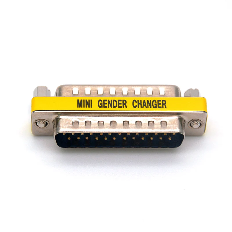 DB25 Mini Gender Changer 25 Pin Converter Adapter DB25 To DB25 Male To Male Parallel Port Printer Adapter
