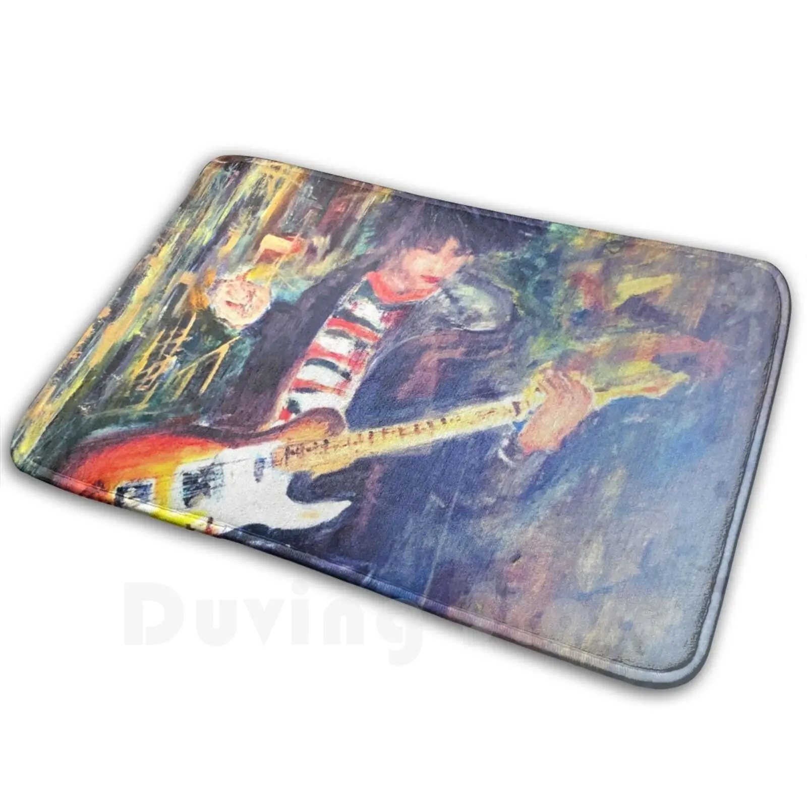 Rock The Casbah Carpet Mat Rug Cushion Soft Non-Slip Guitar N Roll Radiohead Jimmy Page Classic Acrylic Music Telecaster