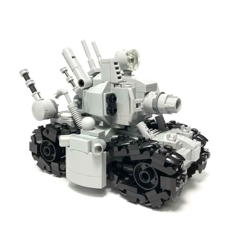 MOC Metal Slug Super Simulation Military Action Figure Bricks Vehicle Building Blocks Assembled Model Creative Children's Toy