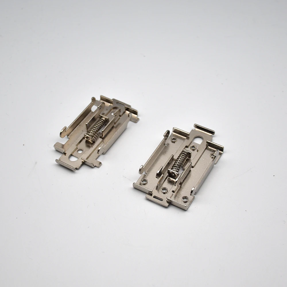 1PCS Clamp For Single Phase SSR 10A 40DA 25DA AA DD 35MM DIN Rail Fixed Solid State Relay Clip Clamp With 2 Mounting Screws