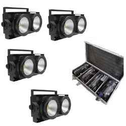 2 olhos LED COB DMX Efeito de palco Blinder Light Branco fresco e quente Profissional e DJ Audience Matrix Blinder branco quente e frio 2 em 1