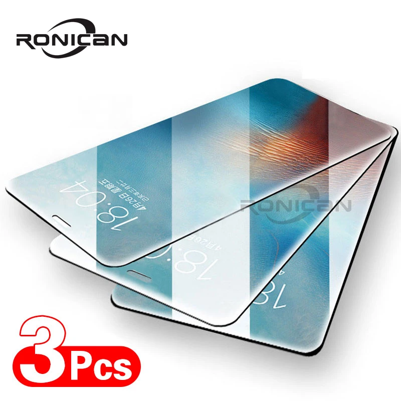 3Pcs Protective Glass For iPhone XR X XS Max SE 2020 Tempered Glass Screen Film For iPhone 5 5s 5C 6 6s 7 8 Plus 11 Pro Max 12