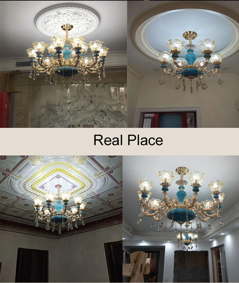 Modern Crystal Chandeliers Home Lighting Decoration Luxury Candle Chandelier Pendants Living Room Indoor Lamp Lustres De Cristal