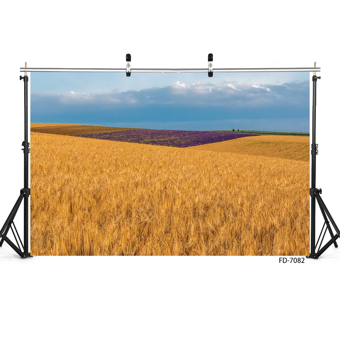 Countryside Wheat Field Harvest Photo Backdrops Vinyl Cloth Backgrounds for Children Baby Portrait Photoshoot Photography Props