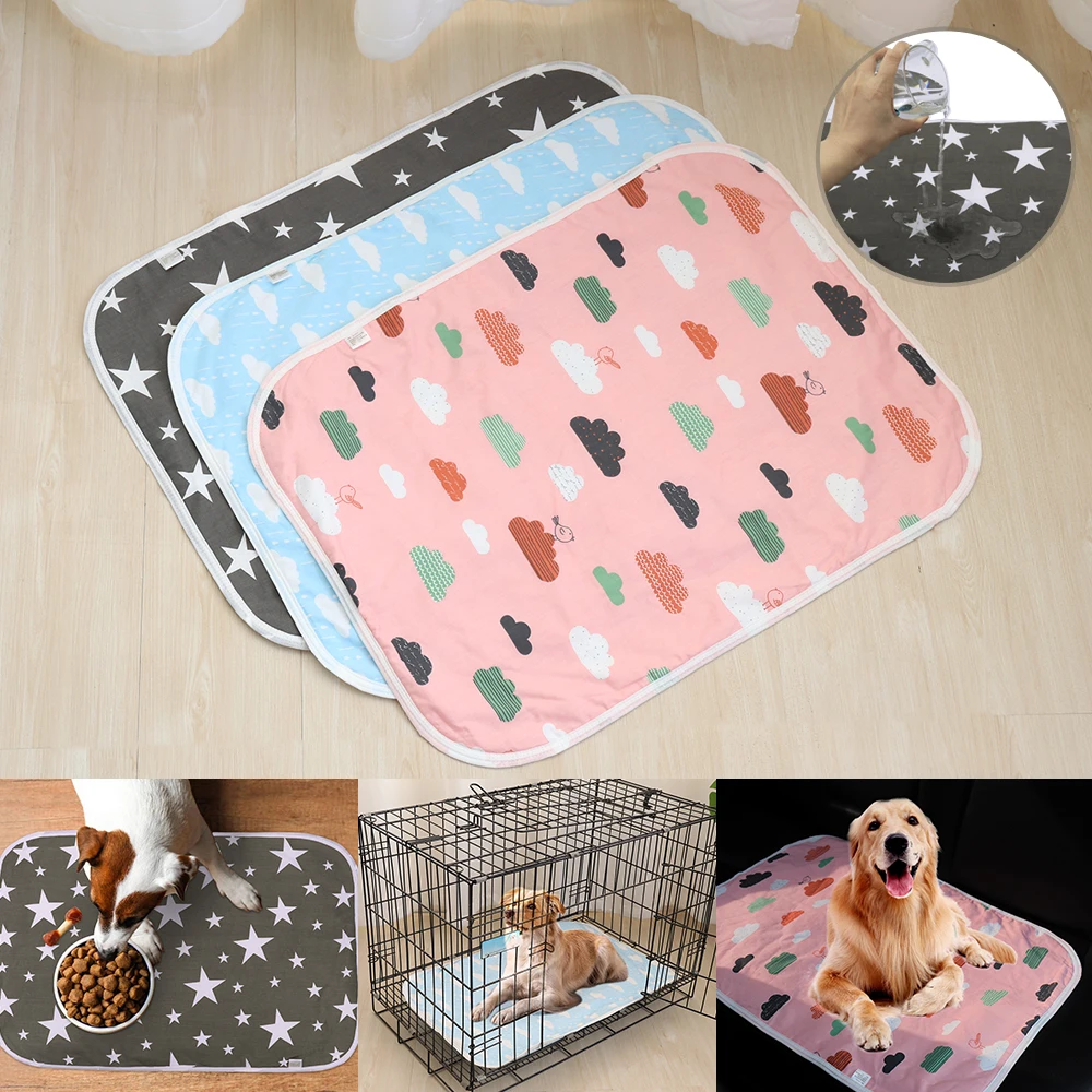 

Reusable Dog Urine Pad Washable Dog Cat Diaper Bed Mat Super Absorbent Dogs Diapers Pee Pads For Sofa Placemat Pet Accessories