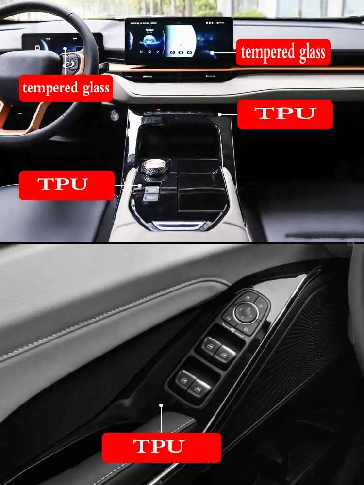 

Car GPS Interior Gear Dashboard Transparent Tempered Glass TPU Protective Film Anti-scratch Accessories For Haval H6 2021