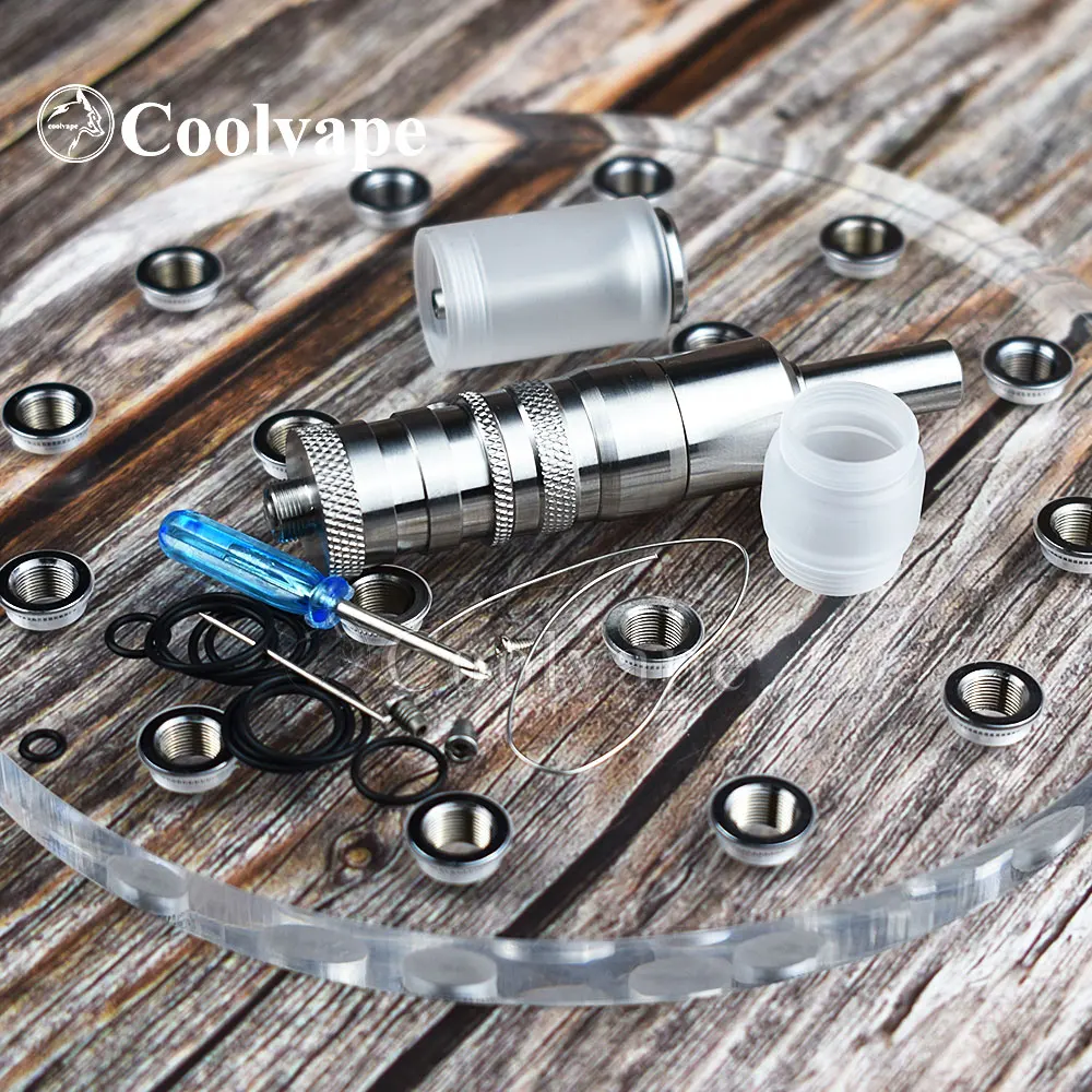 FEV VS Style RTA 17Mm Vape Atomizer Rebuild Tank 316 SS E-cigarette Rda untuk 510 Thread Mechanical Mods Vape Vs Taifun Rta