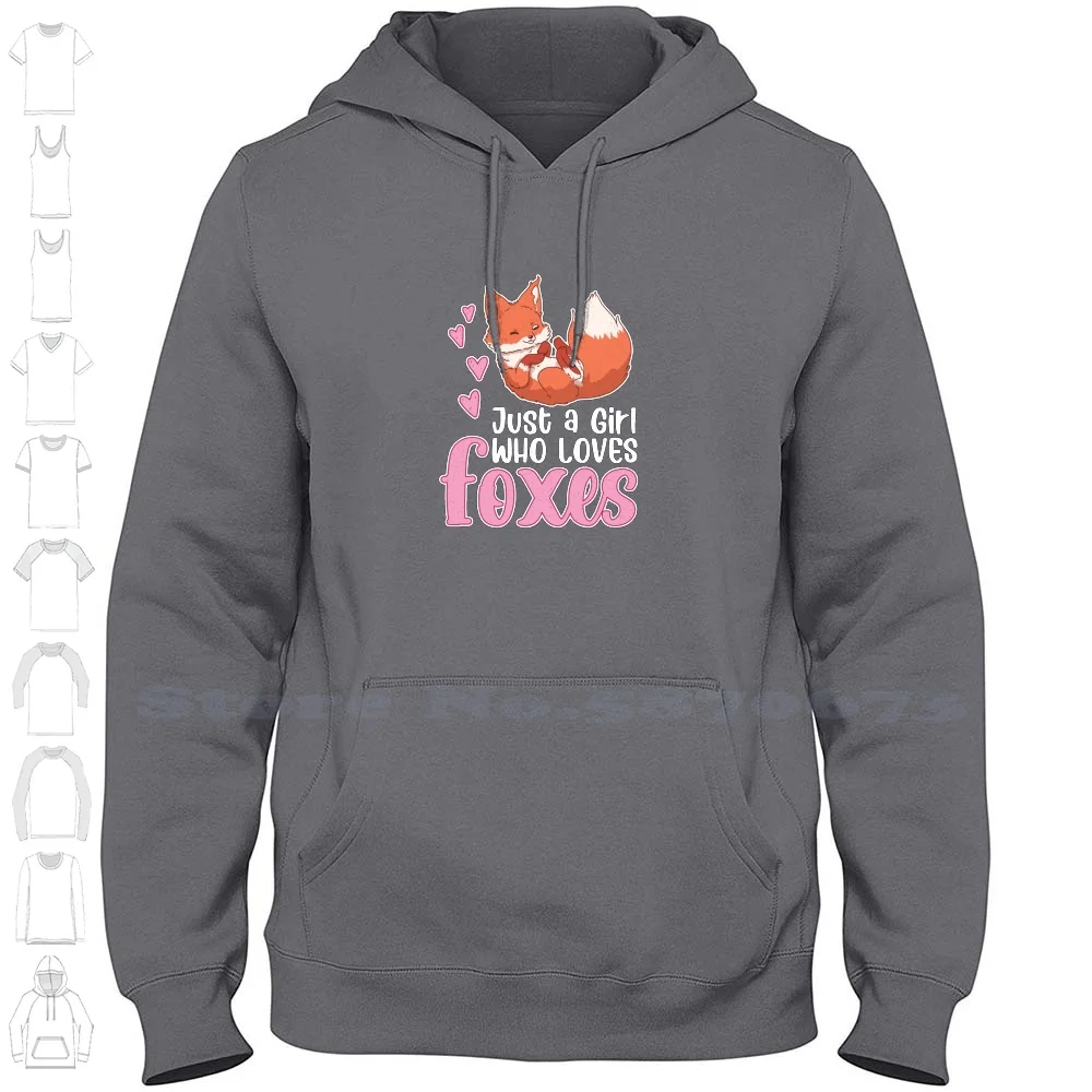 Just A Girl Who Loves Foxes Red Fox Women Long Sleeve Hoodie Sweatshirt Just A Girl Who Loves Foxes Baby Fox Arctic Fox Fox Fox