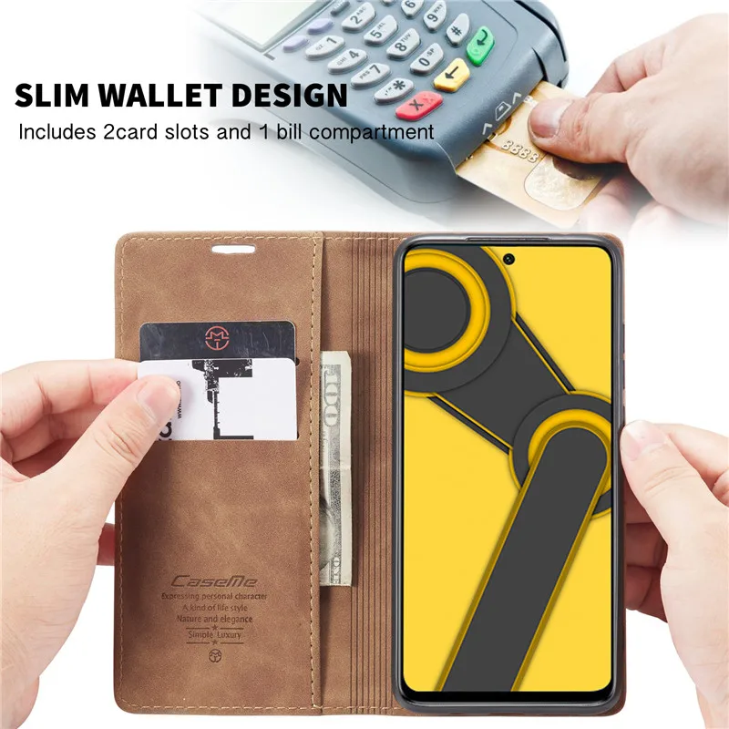 Etui Redmi Note 9 Pro Skórzane etui z klapką magnetyczną do Etui Xiaomi Redmi Note 9S Pokrowiec Xiomi 10T Pro Lite Redmi note9 Pro Max Case — zdjęcie produktu 4