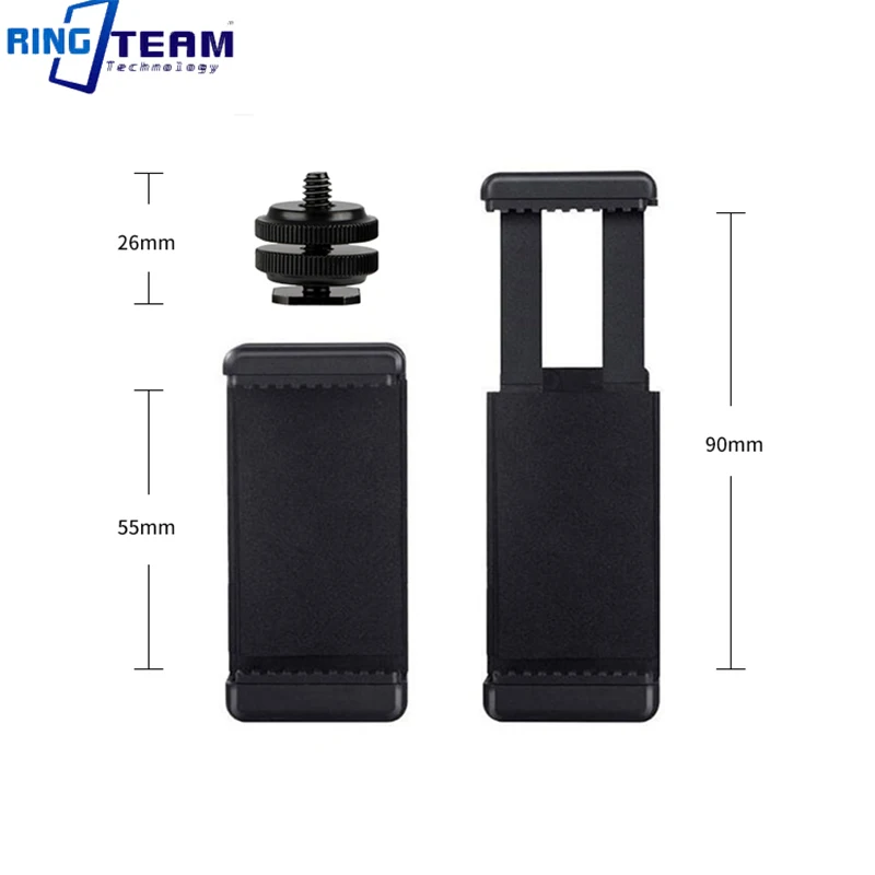 핫슈 클립 모바일 파워 뱅크 카메라 전원 공급 장치 고정 브래킷, 캐논 G7X3 M6II 1DX3 용 1/4 나사 포트