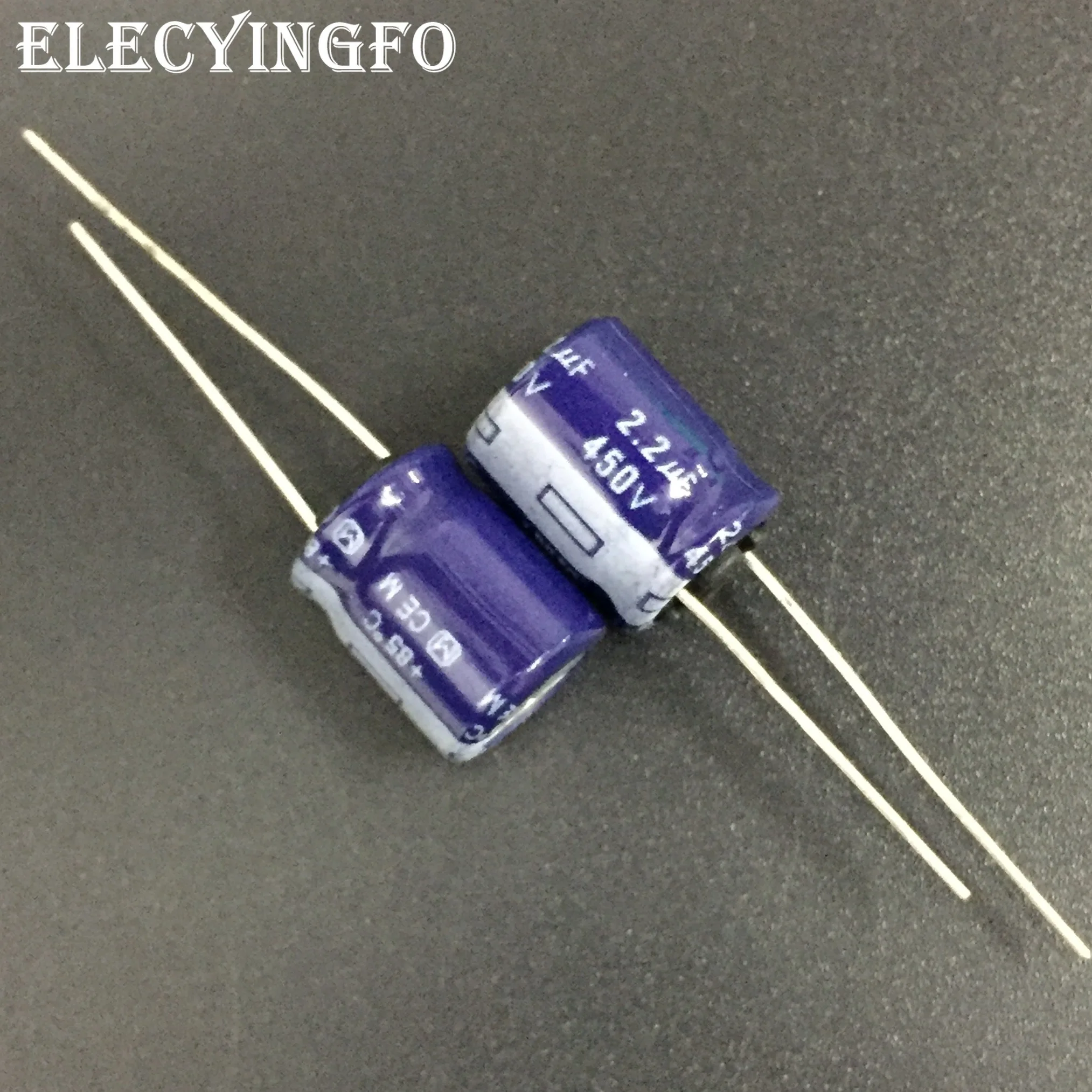 5 pces/50 pces 2.2uf 450v2.2uf m série 10x12.5mm original 450v2.2uf alumínio capacitor eletrolítico