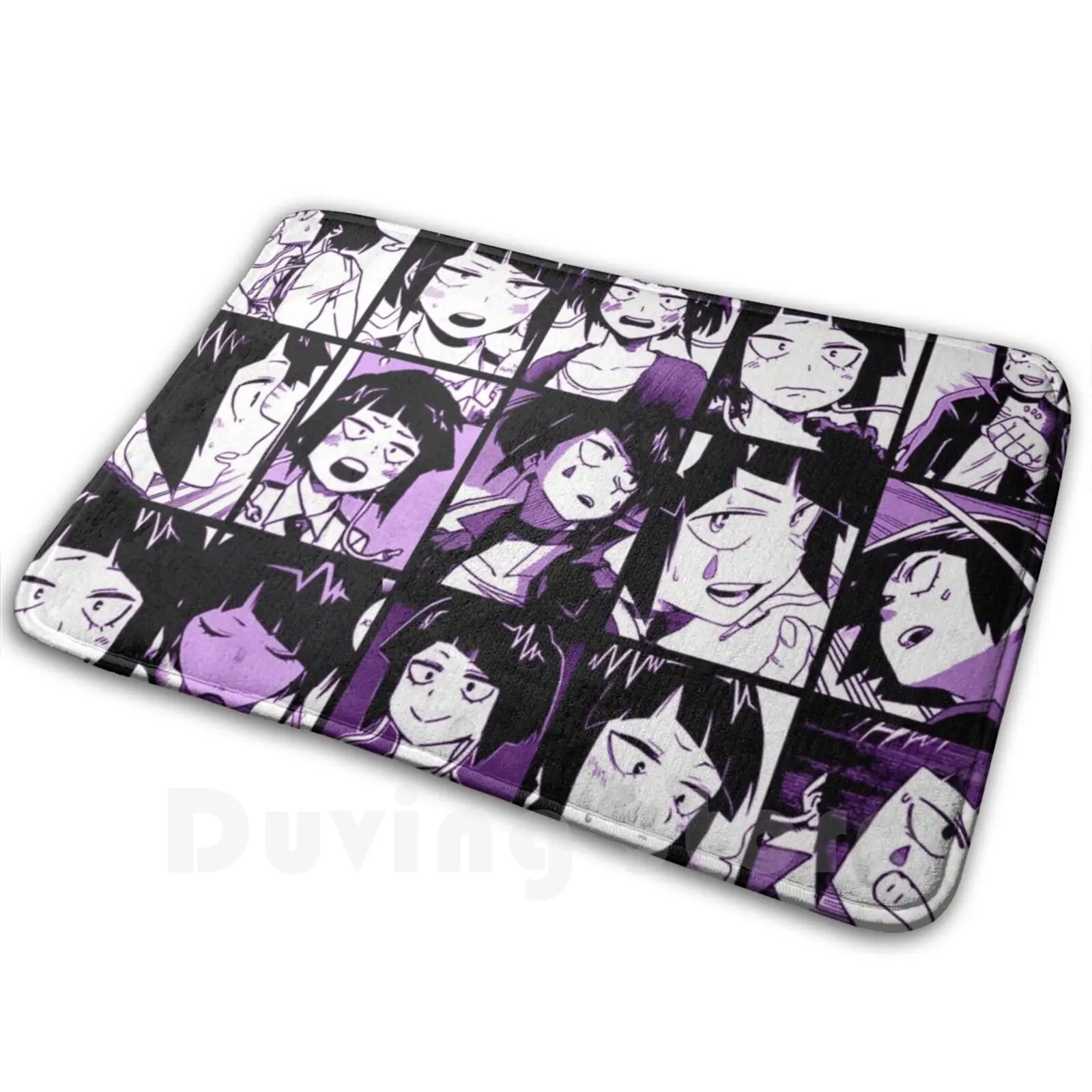 Jirou Kyouka Collage Mat alfombra antideslizante alfombras dormitorio Jirou Kyoka Boku No Hero Academia Collage arte oficial Manga
