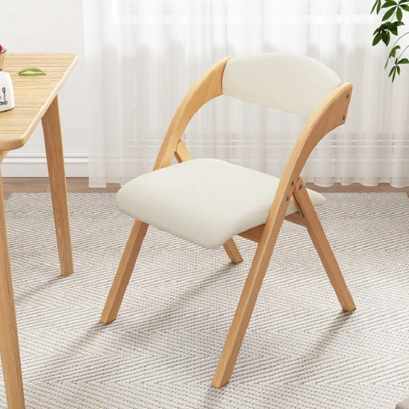 K-STAR Household Solid Wood Chair Chair Folding Chairs Contracted Simple Office Computer Chair Folding Portable Dropshipping