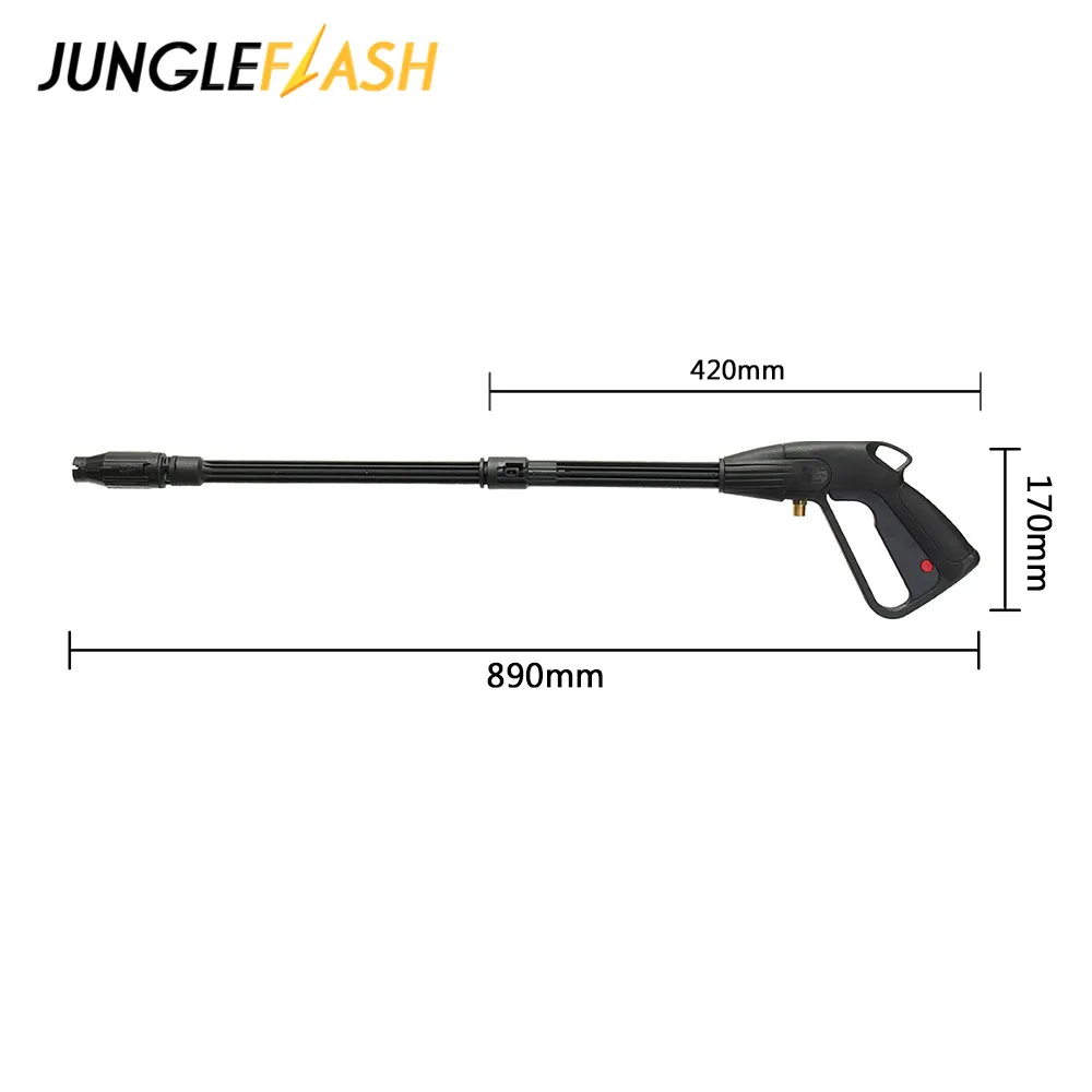 JUNGLEFLASH 160Bar M14 High Pressure Washer Spray Gun Car Wash Lance Cleaning Tools Dirt Blaster Lance Turbo Nozzle for Karcher