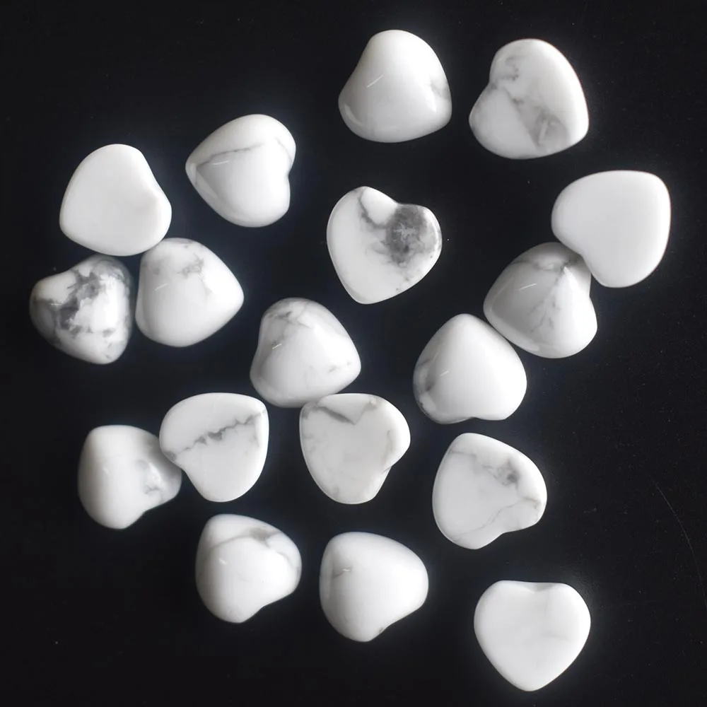 2020 neue hochwertige sortierte Naturstein-Herzform-Cabochons für die Schmuckherstellung, 10 mm, Großhandel, 50 Stück/Lot, kostenlos. – Detail 6
