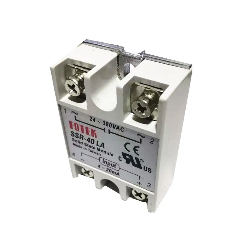 SSR-40LA 4-20mA المدخلات AC 24-380V 40A الانتاج مرحلة واحدة الجهد منظم تتابع الحالة الصلبة SSR #2