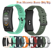 New 16mm Silicone Strap for HUAWEI TalkBand B6 B3 Talk Band B6 Smart Watch Watchband Bracelet Sport Replacement Wristband correa