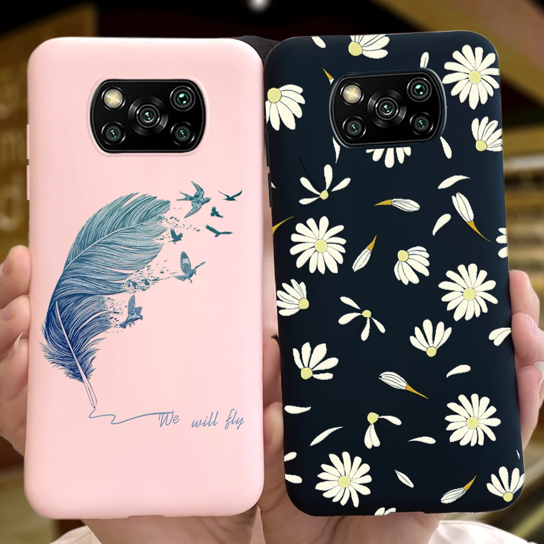 Xiaomi Poco X3 NFC 케이스 실리콘 TPU 전화 커버 Xiaomi Poco X3 X 3 Pro M3 3X PocoX3 보호용 백 케이스 범퍼 쉘