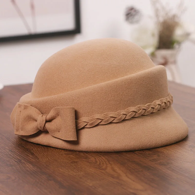 100% wool beret winter berets women winter felt beret Floral Women Felt French Beret Beanie fedora hat Beanie Winter Flower