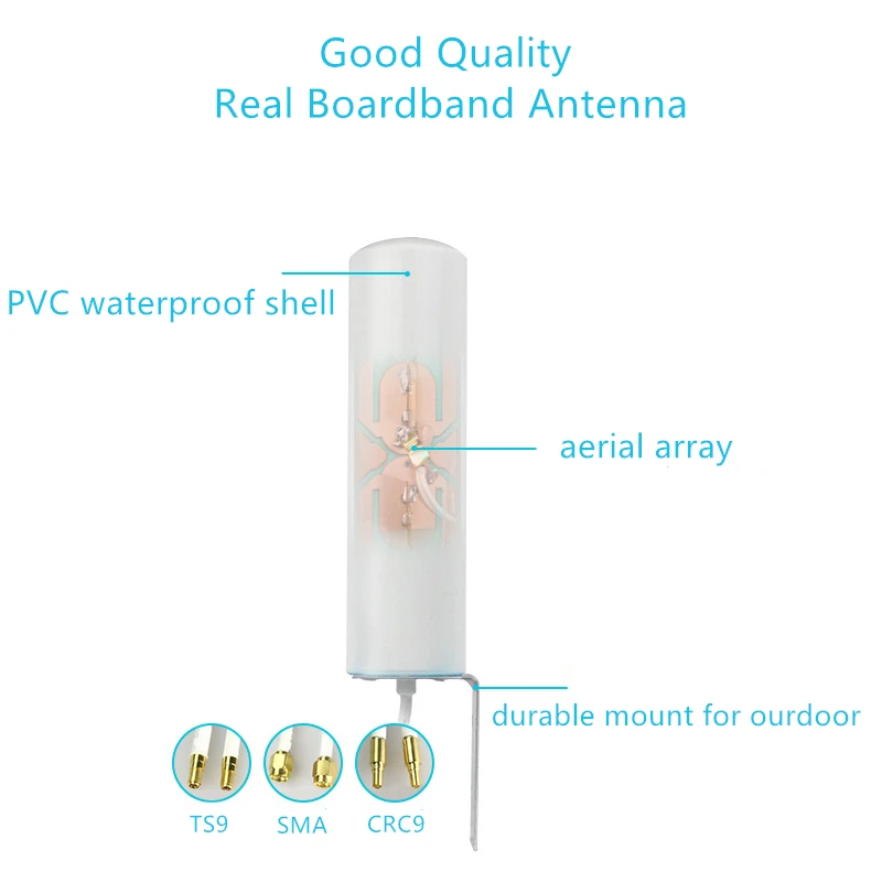 Antena enrutadora externa WiFi 4G LTE SMA 12dBi Omni, cable dual 3G TS9 CRC9 para Huawei B315 E8372 E3372 ZTE, 5M, 10M