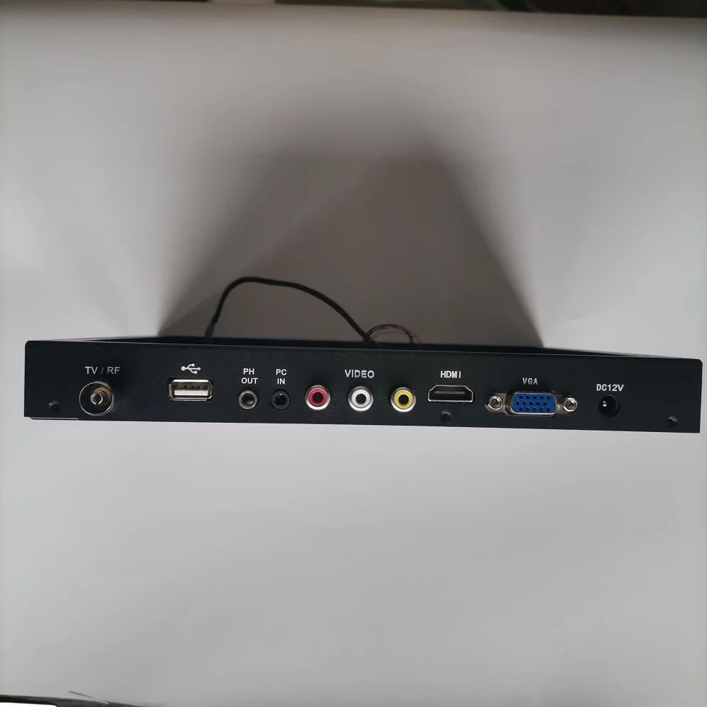 Placa controladora de TV compatible con AV HDMI VGA USB + carcasa de metal de aleación de aluminio, cubierta trasera de panel para LCD de 13,3 "15,6" 17,3 "14" 15,4"