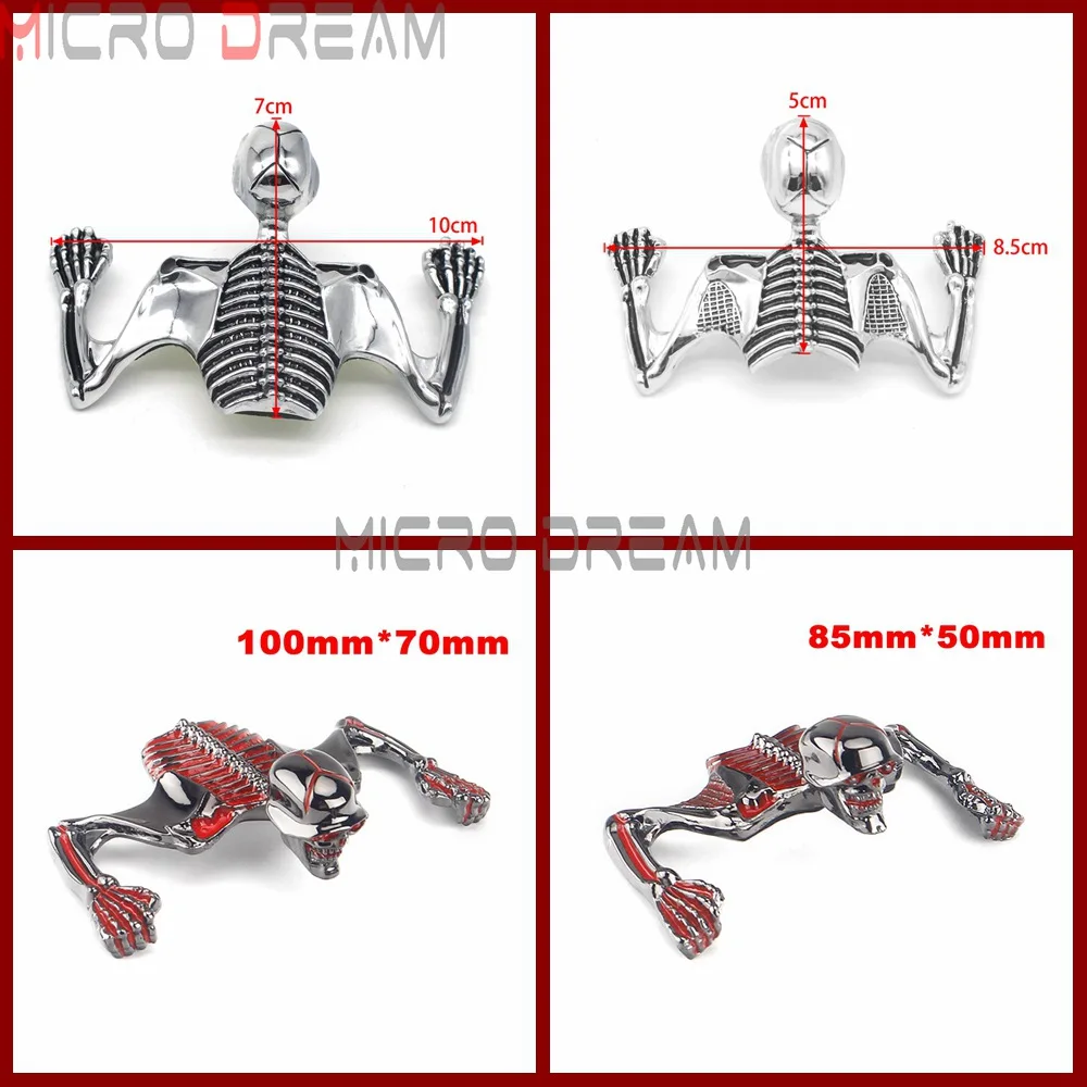 100mm & 85mm Skull Ornament for Harley 7