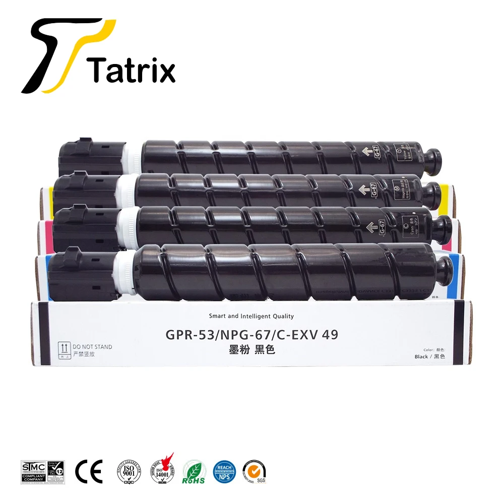 Tatrix GPR-53 C-EXV49 NPG-67 Compatible Toner Cartridge for Canon iR-ADV C3020/C3320/C3320L/C3325/C3330/C3330LC3350/C3520/C3525