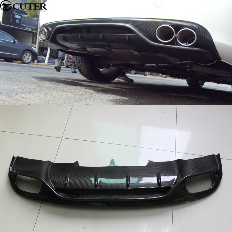 

A4 B8 B9 ABT style carbon fiber Rear bumper lip Diffuser for Audi A4 B8 B9 Standard car body kit 09-16