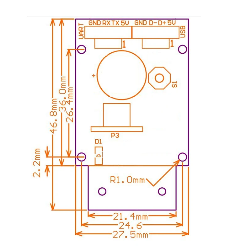 GM65 1D 2D Barcode Scanner USB UART PDF417 Bar Code Reader QR Code Module CMOS With Cable For Bus Supermarket Hospital