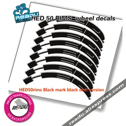 HED STICKER 50 wheelset decals Road Bike two Wheels Rim set HED 50 mm Bicycle cycling Race Decals hed wheel rims stckers decals