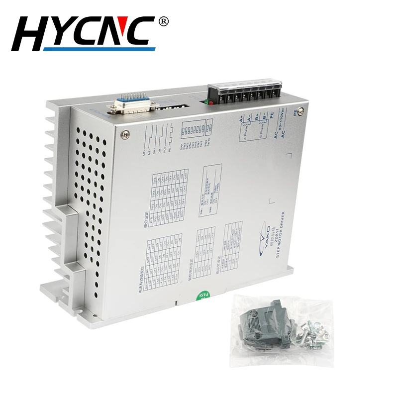 YAKO CNC 밀링 머신용 Nema 34 모터용 2 상 스텝퍼 드라이버, 2D811 80-110VAC 전압 CNC 라우터 모터 드라이버, 2D68MH