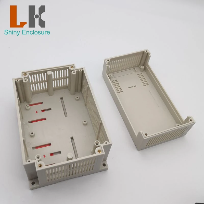 155x110x110mm Abs Project Box Case Din Rail Plastic Electronics Housing PLC Abs Enclosure Small Electronic Box