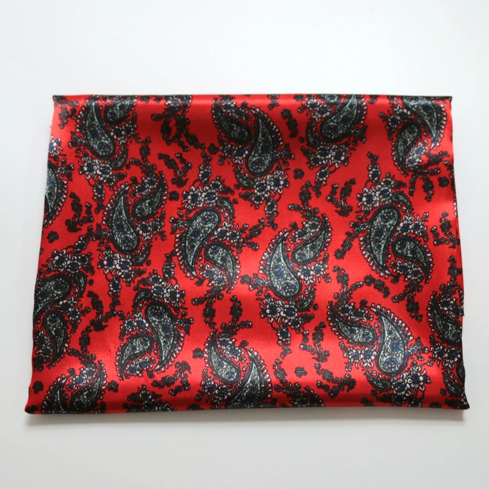 1 Meter x 1,48 Meter Retro-Paisley-Muster, weicher, seidiger Satinstoff, bedrucktes Charmeuse-Material für Futterschal – Detail 16