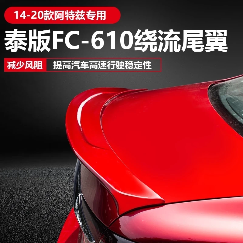 Automobile Decoration Piano Baking Process After Spoiler High Quality ABS Material Roof Tail Wing for Mazda 6 ATENZA 2014-2020