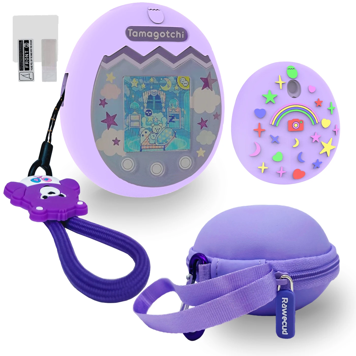 Защитный силиконовый чехол, чехол для переноски и Защита экрана для Tamagotchi Pix подарки на день рождения для детей (только чехол)