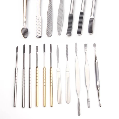 Limas de hueso Nasal de acero inoxidable, herramientas de cirugía plástica para la nariz