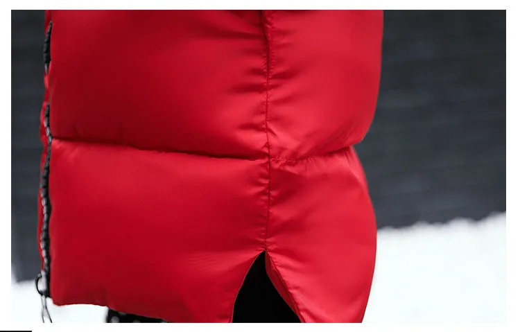 2025 Women's Down Parkas Winter Jacket Big Fur Collar Thick Slim Coat Fashion Hooded Cotton Outerwear Long Winter Woman Coat