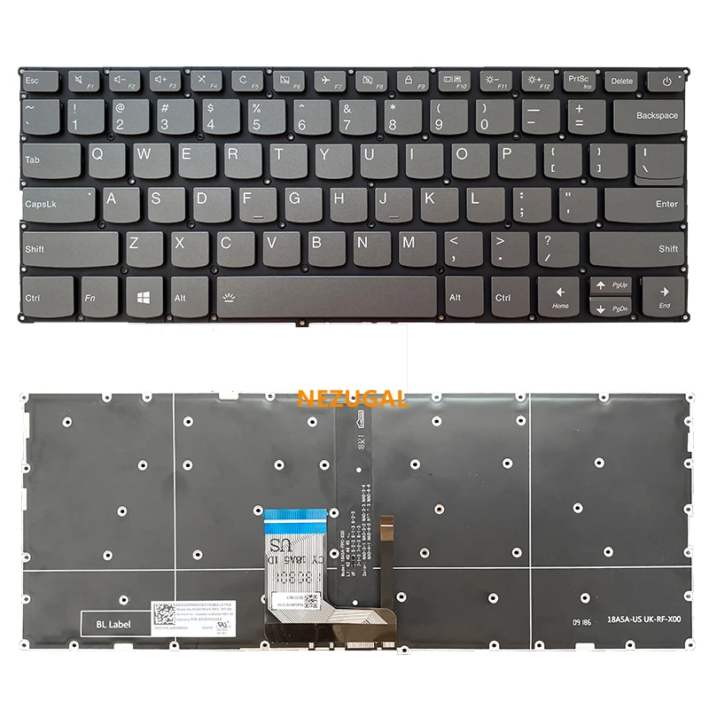 US laptop Keyboard for lenovo ideapad 720S-14 xiaoxin 7000-13 320S-13 V720-14 720S-14IKB V720-14ISE 700-13 V6 720S-13ARR backlit