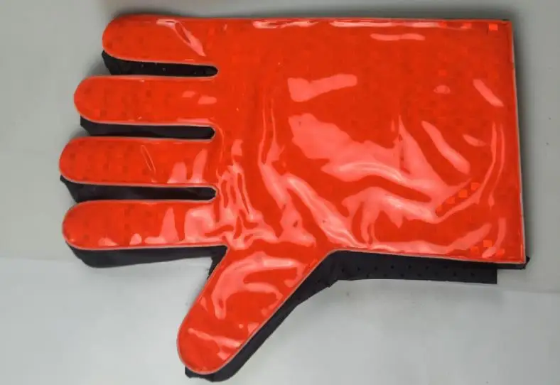 Guantes de protección reflectantes de PVC, intermitentes