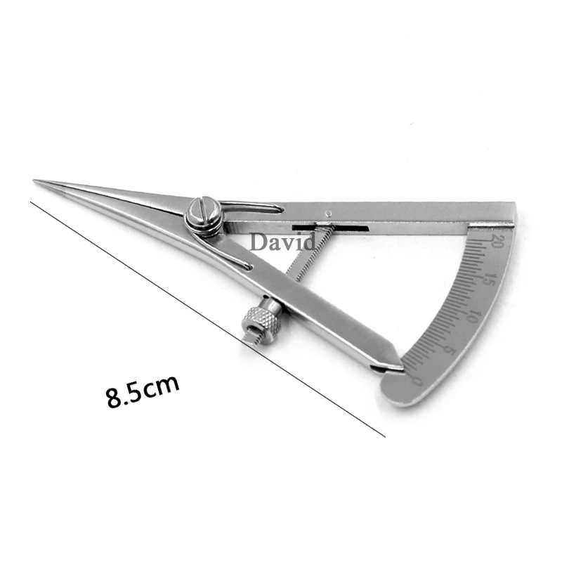 Screw adjustment styles Caliper 20mm Straight Ophthalmic Eye Instrument Tool Stainless Steel/ Titanium Alloy Eyelid Caliper