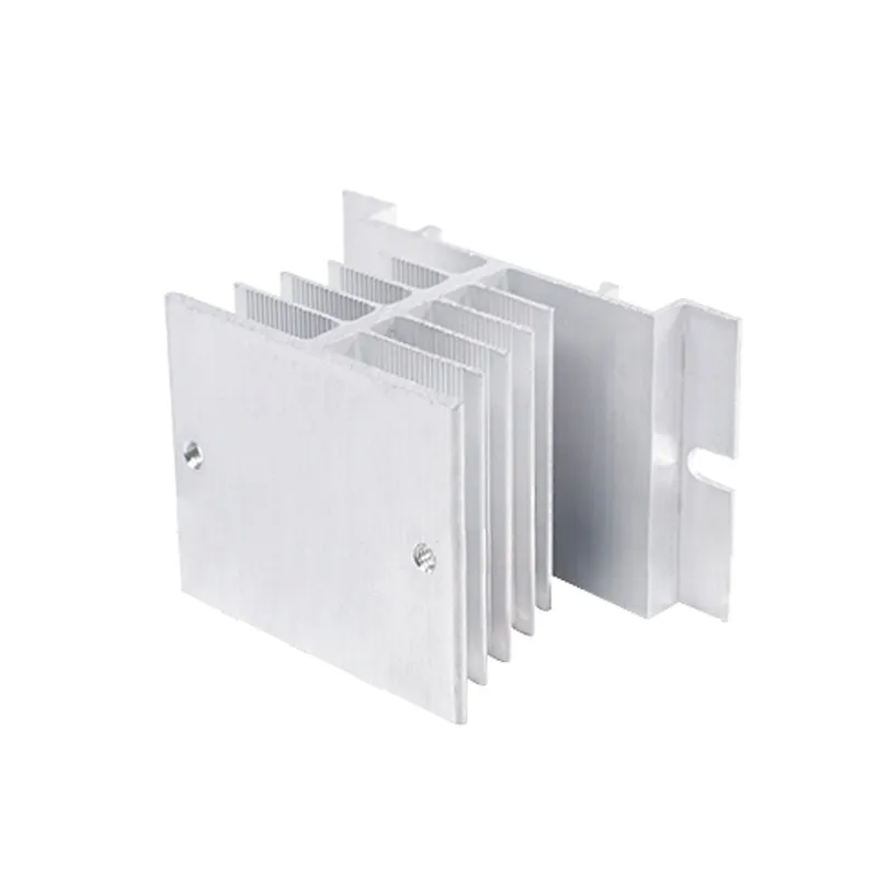 SSR Mini Single Phase Solid State Relay Aluminum Heat Sink Radiator Newest Rail Mount For 10A-25A Relay