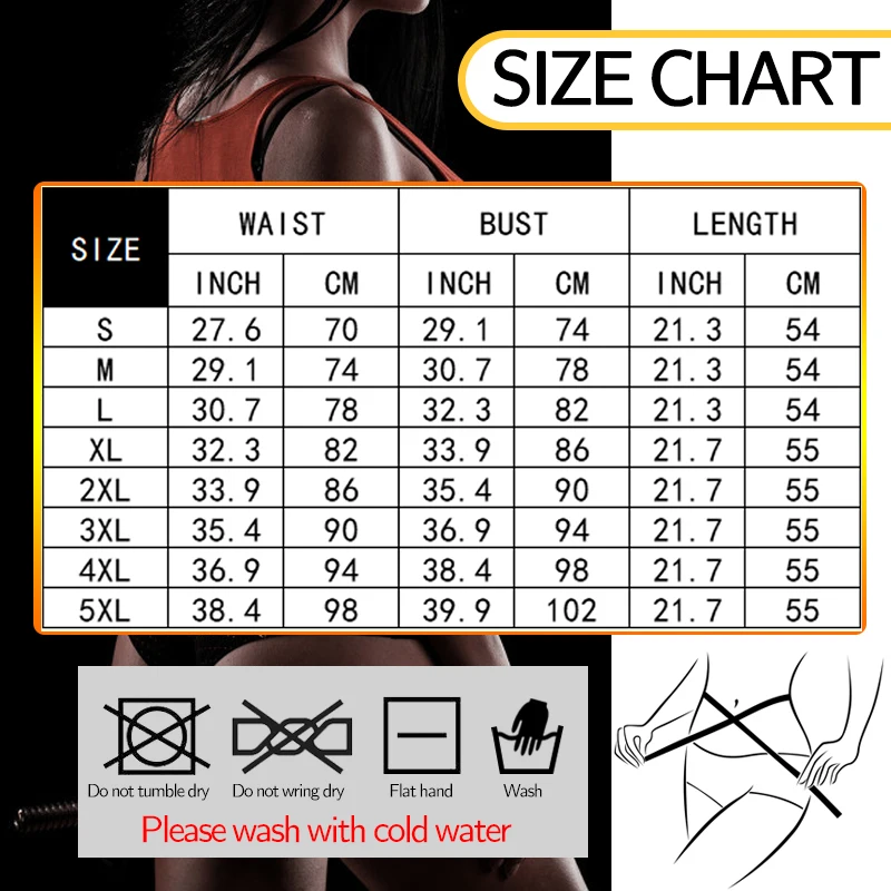 Women\'s Binders and Shapers Waist Trainer Sweat Sauna Body Shaper Corset Slimming Belt Workout Sheath Reductive Modeling Strap